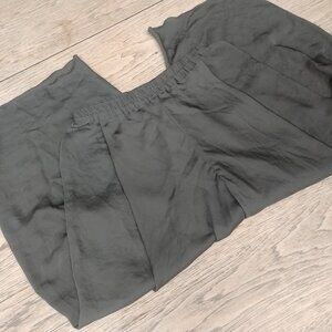 Oska size 1 converts to 6/8 neutral olive lightweight balloon cropped pants